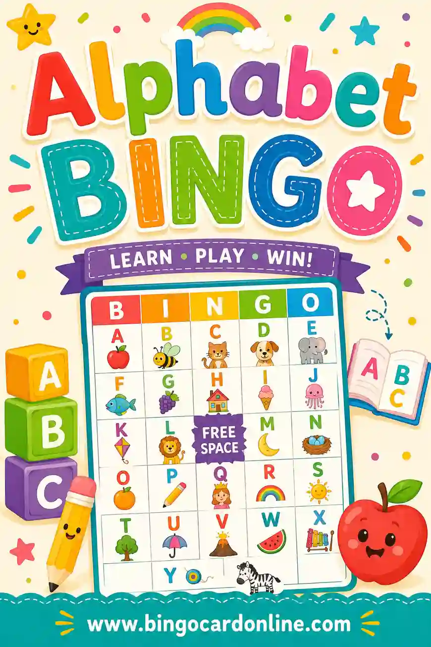 Alphabet Bingo: Free Printable Letter Cards for Kids
