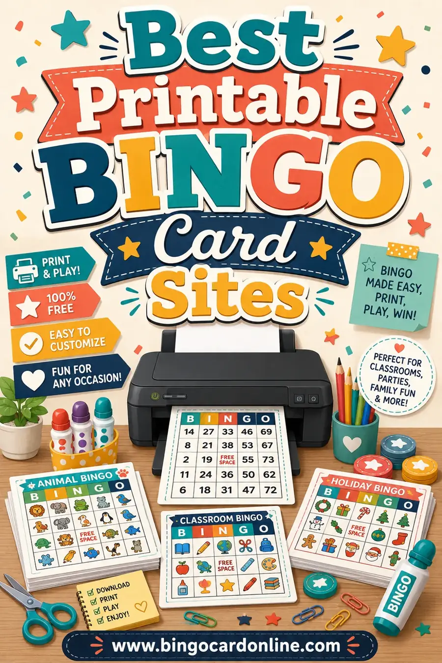 Best Printable Bingo Card Sites (Free & Compared)