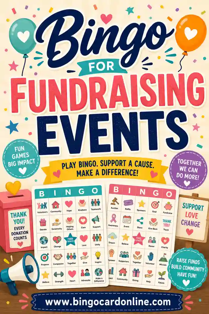 Bingo for Fundraising Events: Free Printable Cards