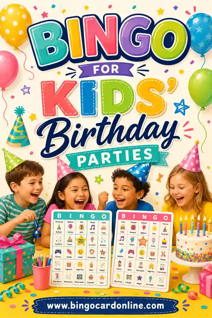 Bingo for Kids' Birthday Parties: Free Printable Cards