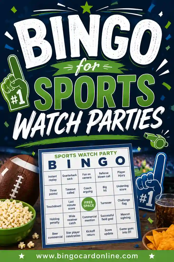 Bingo for Sports Watch Parties: Free Printable Game