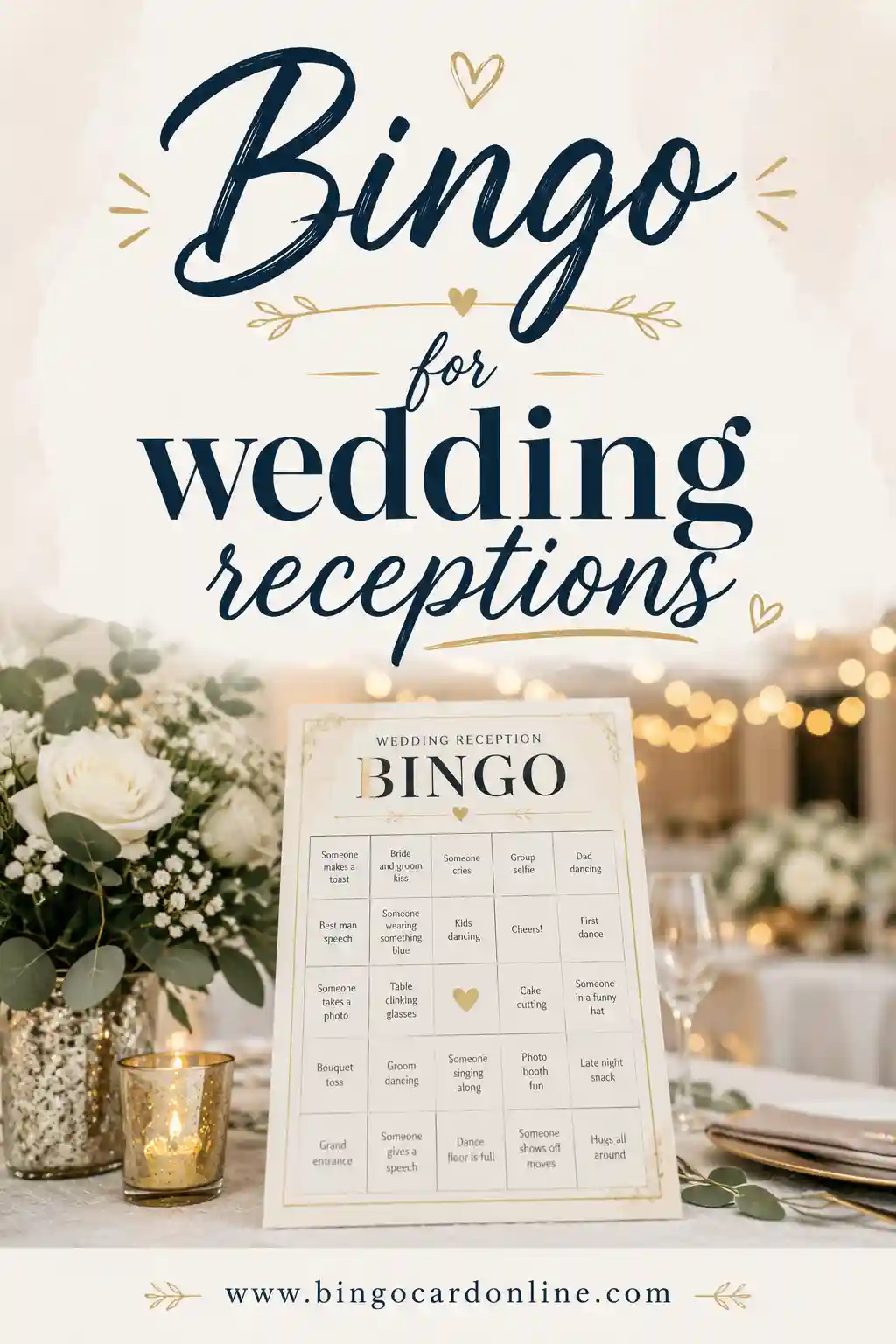 Bingo for Wedding Receptions: Free Printable Game