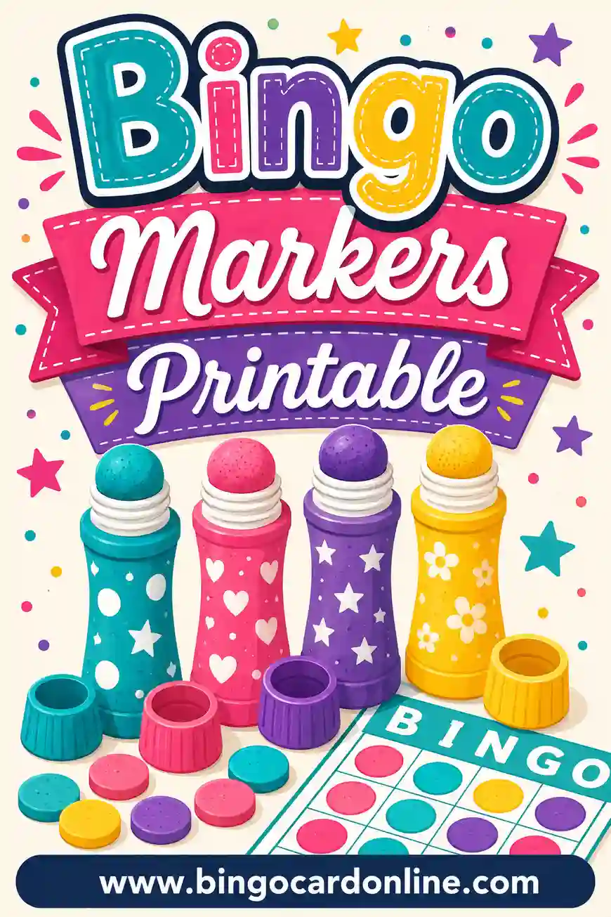 Bingo Markers Printable: Free Chips, Daubers & DIY Ideas