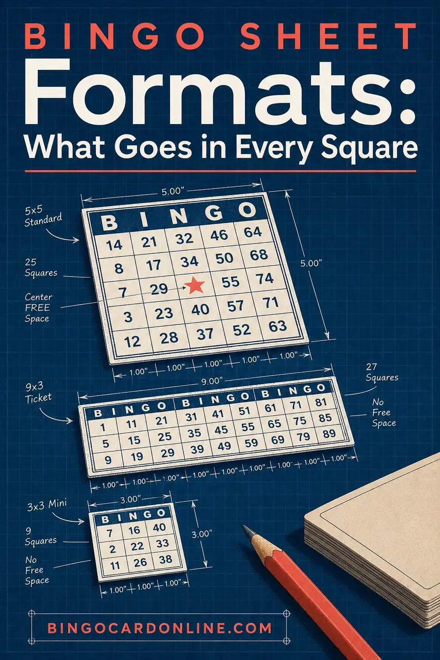 Bingo Sheet Formats: What Goes in Every Square