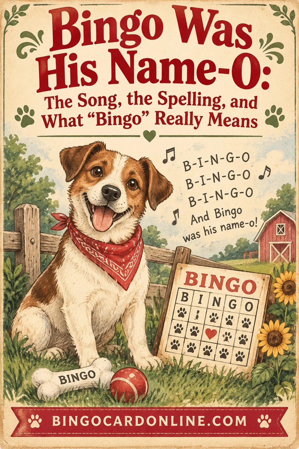 Bingo Was His Name-O: The Song, the Spelling, and What "Bingo" Really Means