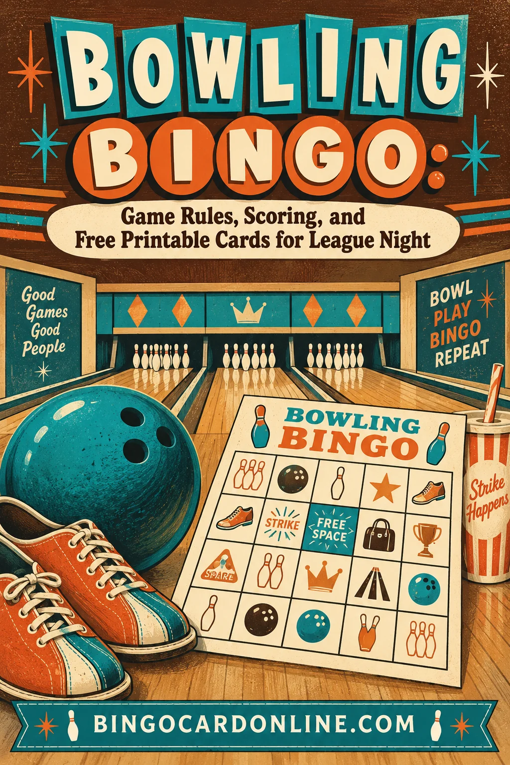 Bowling Bingo: Game Rules, Scoring, and Free Printable Cards for League Night