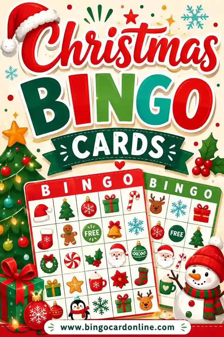 Christmas Bingo Cards: Free Printable & Customizable