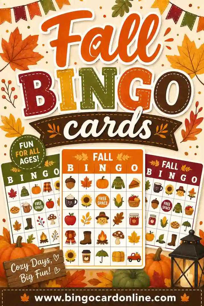 Fall Bingo Cards: Free Printable & Fun