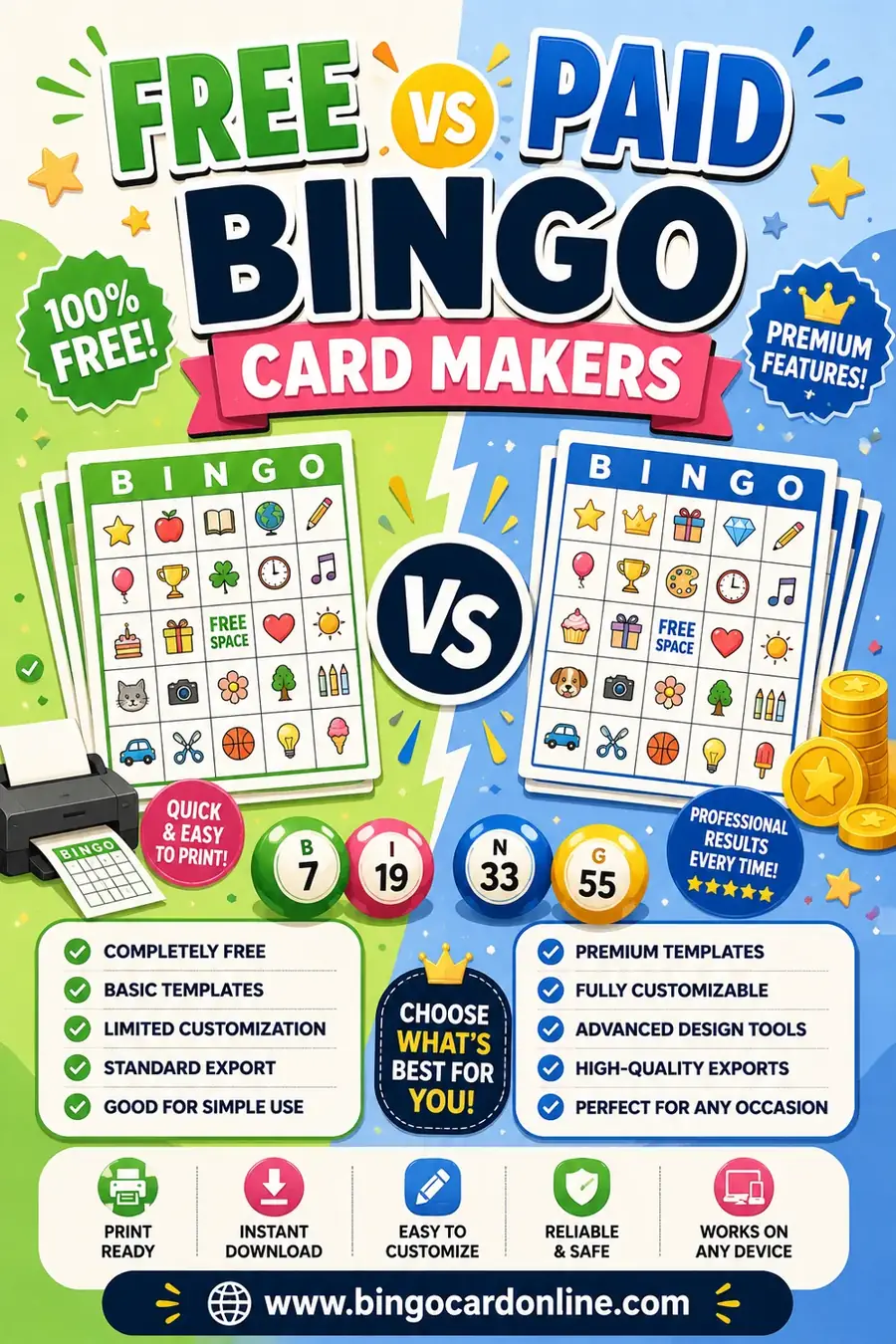 Free vs Paid Bingo Card Makers: Which Should You Use?