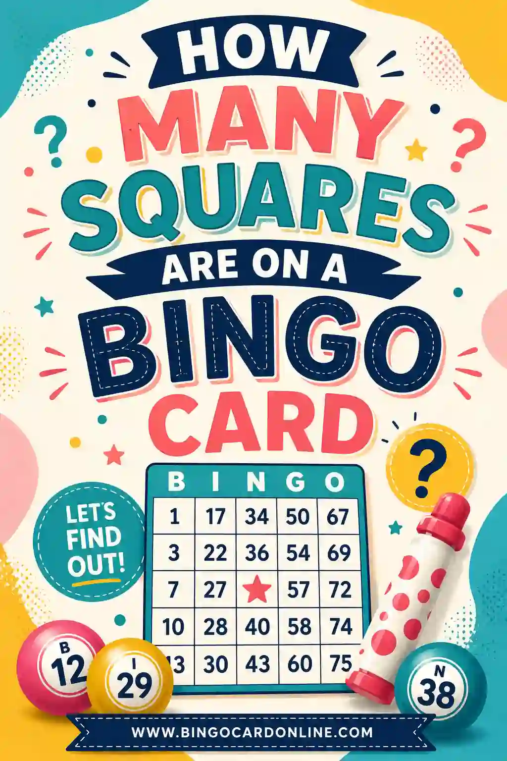 How Many Squares Are on a Bingo Card?