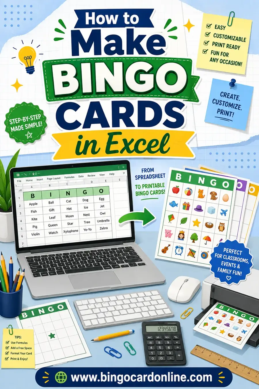 How to Make Bingo Cards in Excel (Step by Step)