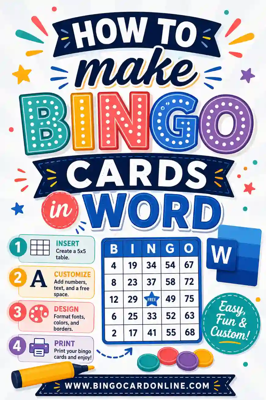 How to Make Bingo Cards in Word (Step by Step)