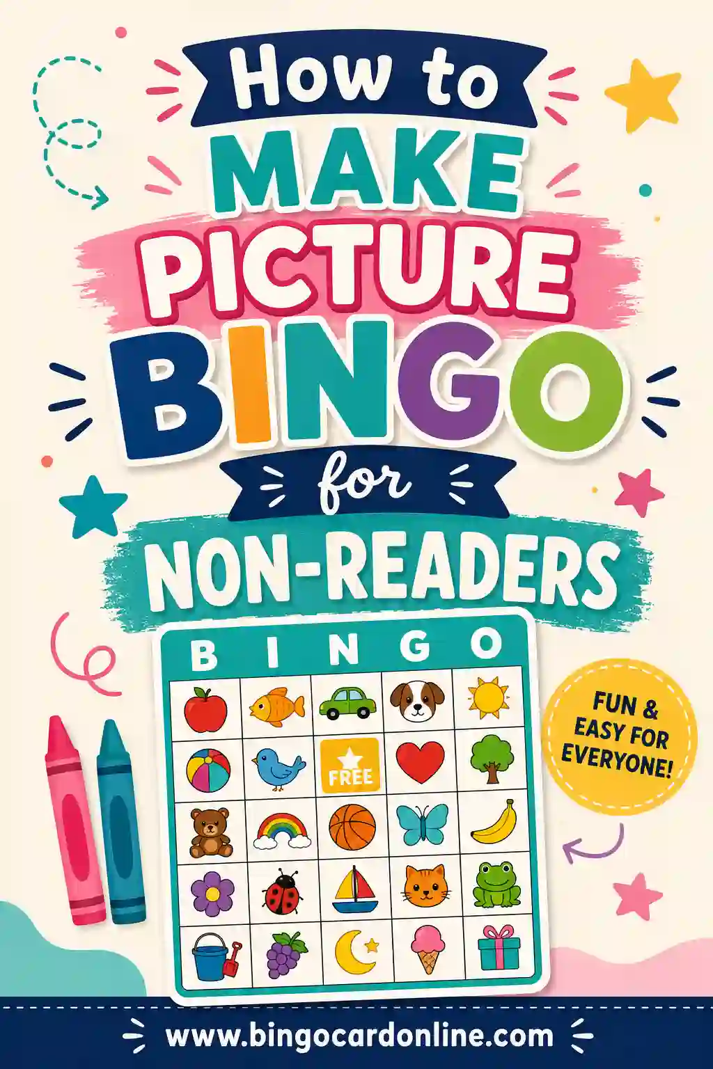 How to Make Picture Bingo for Non-Readers