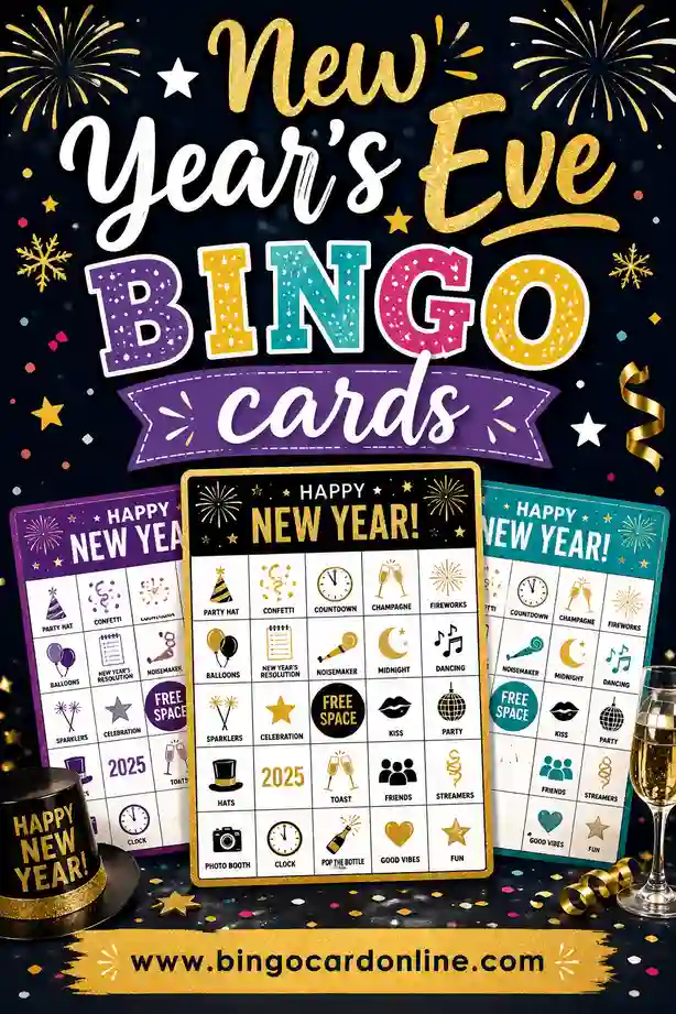 New Year's Eve Bingo Cards: Free Printable & Fun