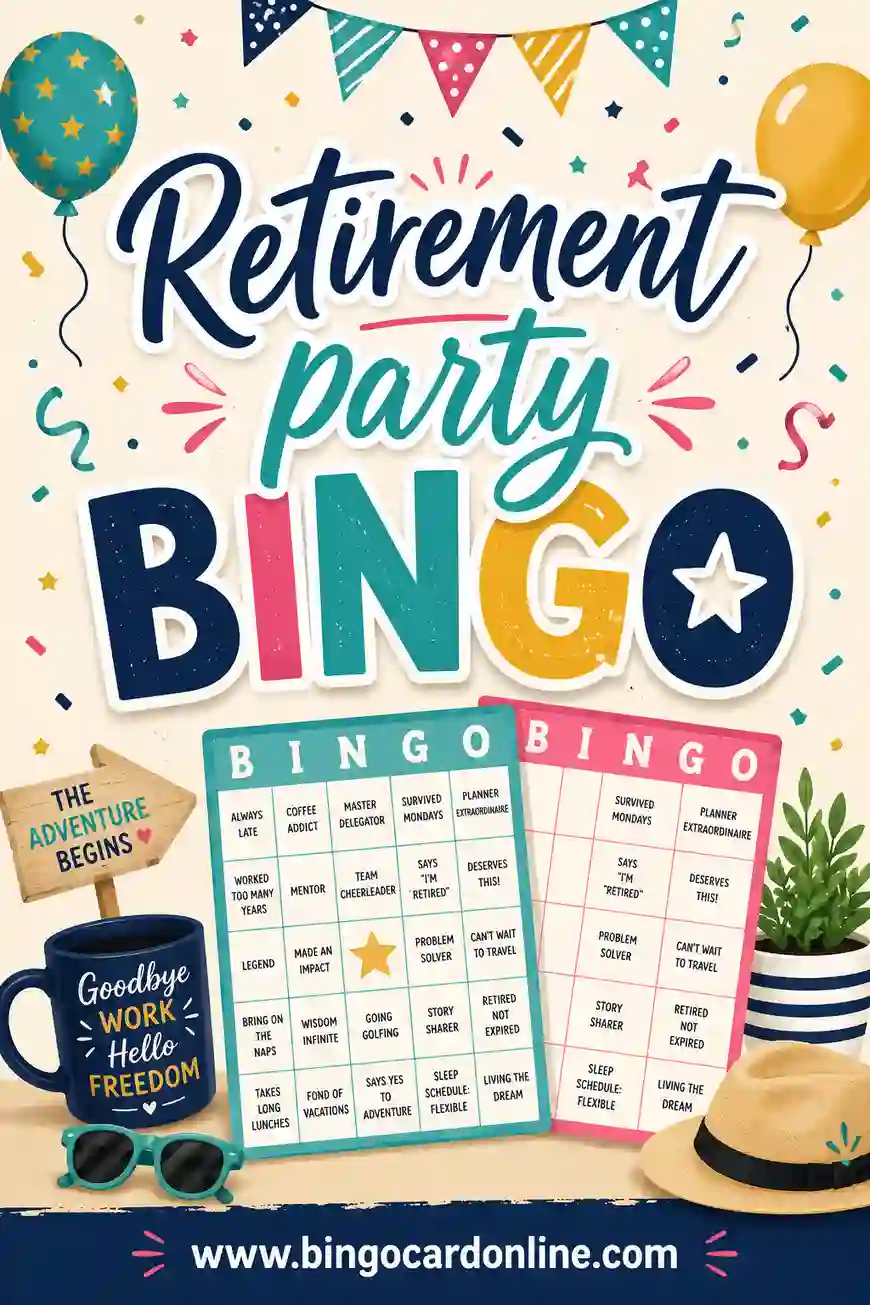 Retirement Party Bingo: Free Printable & Customizable