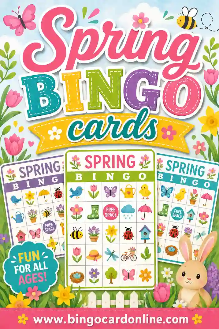 Spring Bingo Cards: Free Printable & Customizable