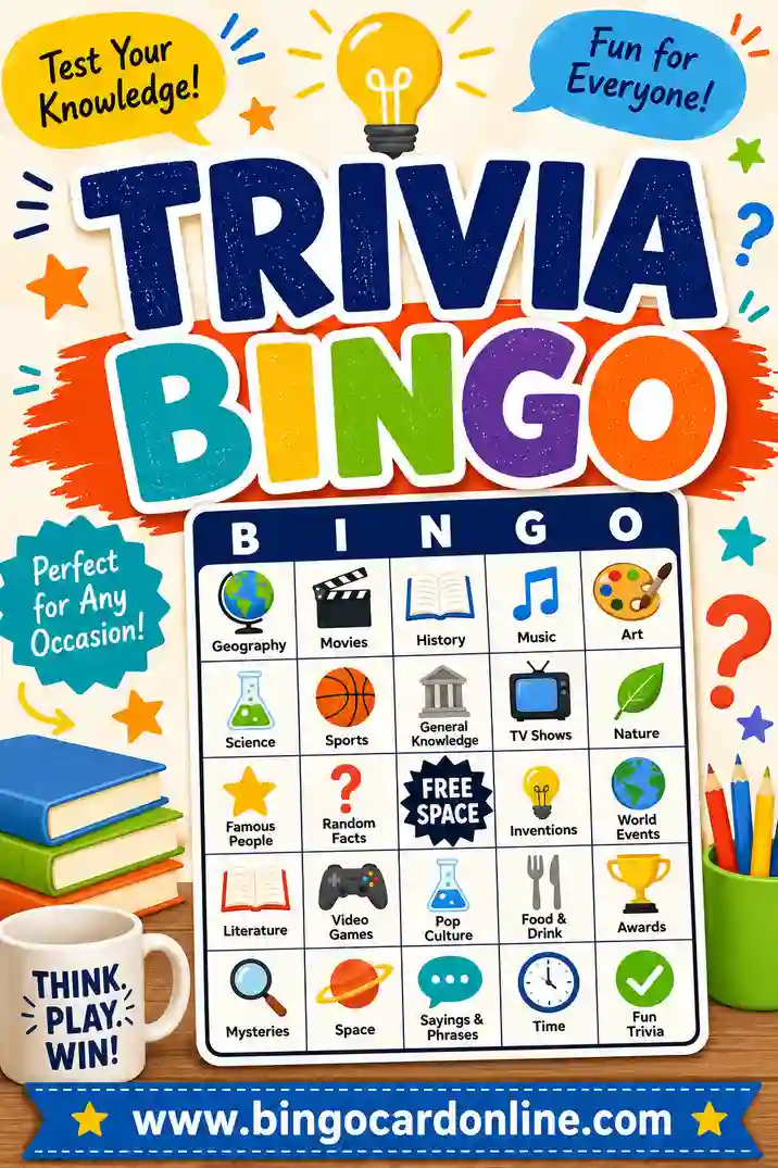 Trivia Bingo: Free Printable Cards That Mix Quiz & Bingo