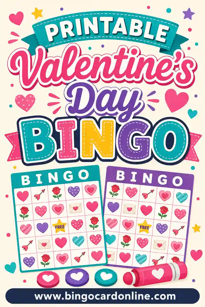 Printable Valentine's Day Bingo: Free Cards for Any Party